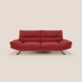 Eclipse Divano dal design moderno 2 e 3 posti con schienali traslanti - piedini alti in elegante microfibra smacchiabile T11