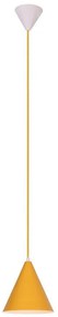 Lampadario a sospensione con filo VOSS 1xE27/40W/230V giallo/bianco