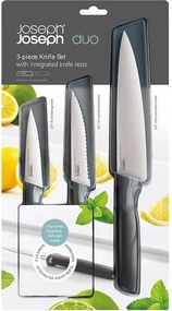 Set di coltelli in acciaio inox con coperchio 3 pezzi Elevate - Joseph Joseph