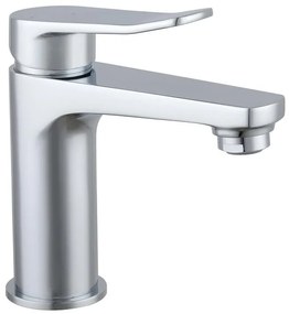Rubinetto per lavabo a canna media Bora cromato lucido SENSEA H 15.69 cm