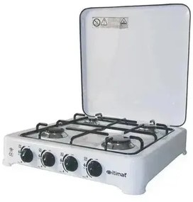 Fornello a gas 4 fuochi bianco