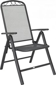 Sedia da giardino in metallo nero - Rojaplast