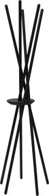 Appendiabiti da Terra 172x53x48 cm in Legno Nero...