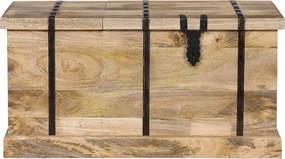 JORDI - tavolino in legno di mango con porta bottiglie