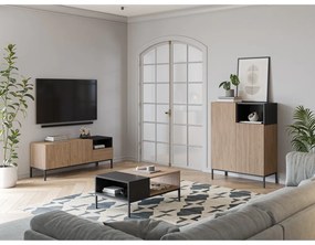 Mobile TV color legno naturale 140x55 cm Cailin - Marckeric