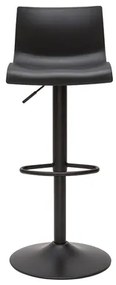 Sgabelli da bar regolabili design in metallo nero (set di 2) ONA
