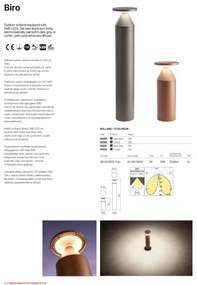 Redo 90589 - Lampada da esterno BIRO LED/12W/230V 3000K 30cm CRI90 IP65 antracite