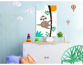 Quadro  Happy Sloth (1 Part) Vertical  Larghezza x Altezza Home decor 40x60