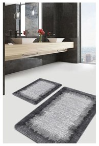 Tappetini da bagno grigio-nero in set di 2 pezzi 60x100 cm - Mila Home