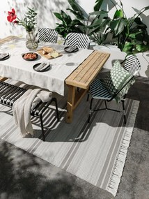 benuta Nest Tappeto per interno ed esterno Siena Grigio 120x170 cm - Tappeto outdoor per balcone, terrazzo e giardino