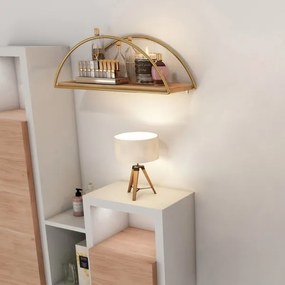 Mensola 45x18 cm quercia/oro