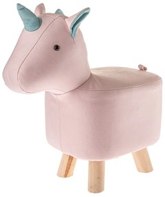 Sgabello per bambini rosa chiaro Unicorn – Dakls
