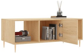 Tavolino da salotto rovere sonoma 102x50x40cm legno multistrato