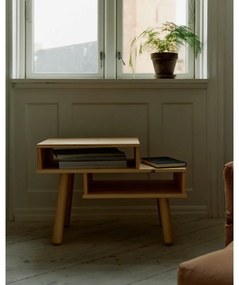Tavolino in legno di pino in colore naturale Hako - Karup Design