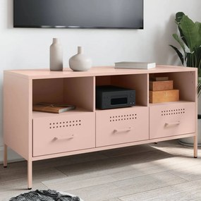 Mobile Tv Rosa 100,5x39x50,5 Cm İn Acciaio /