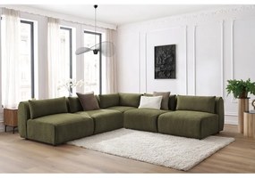 Divano angolare verde (variabile) Jeanne - Bobochic Paris