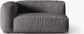 Modulo con bracciolo Martina in velluto – 160x106 cm