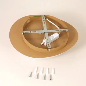 Brilagi - Plafoniera LED VISBY WOOD LED/18W/230V Ø 38 cm marrone