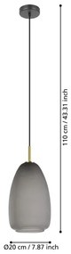 Eglo 900506 - Lampadario a sospensione con filo ALOBRASE 1xE27/40W/230V