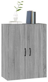 Mobile pensile grigio sonoma 69,5x34x90 cm legno multistrato