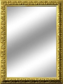 Specchio rettangolare in legno oro 86 x 116 cm