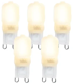 Set di 5 lampadine LED G9 CUTE PC 2W 200lm 2700K