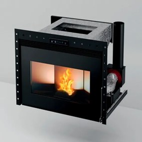 Inserto A Pellet 11 kW Elio Nero C-Line 5 Stelle