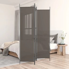 Divisorio A 3 Pannelli Antracite 150x200 Cm İn Tessuto /