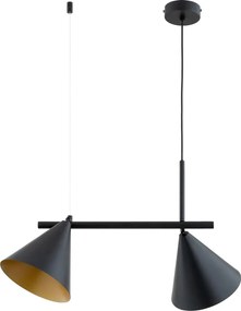 Lampadario con cavo ZELTA 2xE27/15W/230V nero