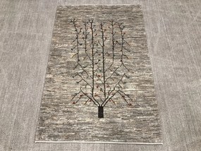 Gabbeh Tappeto 100 x 150 Grigio (Iran) Annodato A Mano