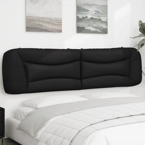 Cuscino testiera nero 200 cm in similpelle