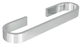 Portasciugamani da parete Materia cromo spazzolato, L 32 cm