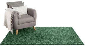 benuta Tappeto a pelo lungo Swirls Verde 120x170 cm - Tappeto design moderno soggiorno