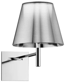 Flos Ktribe Wall Lampada Da Parete 24 cm a luce diffusa con diffusore esterno Argento Alluminizzato