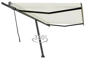 Tenda Da Sole Manuale Autoportante 500x350 Cm Crema /