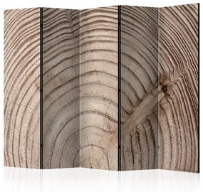 Paravento Tronco di Legno II - texture di legno marrone