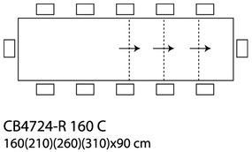 Connubia tavolo 160c  eminence