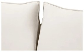 Divano letto in velluto crema 214 cm Vienna - Cosmopolitan Design