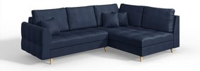 Divano angolare blu scuro (angolo destro) Ariella - Ropez