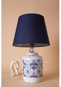 Lampada da tavolo RAMZES 1xE27/40W/230V blu/bianco