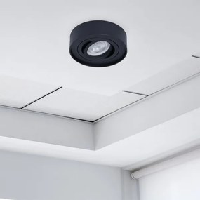 Faretto da incasso NUSA 1xGU5,3/MR16/50W/12V arrotondato nero