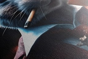 Stampa su tela – Gangster animale coniglio