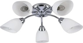 Lampadario a plafone PORTOS 5xE14/10W/230V cromo lucido