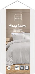 Lenzuolo con angoli bianco 160x200 cm Linella – douceur d'intérieur