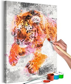 Quadro fai da te  Running Tiger  Larghezza x Altezza Home decor 40x60