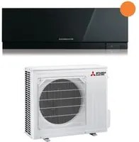 Climatizzatore Condizionatore Mitsubishi Electric Inverter KIRIGAMINE ZEN BLACK 18000 Btu MSZ-EF50VGKB R-32 Wi-Fi Integrato Nero