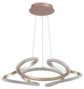 Searchlight 66110CP - Lampadario LED dimmerabile a sospensione con cavo DOODLE LED/40W/230V ottone