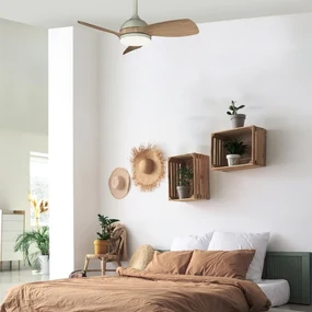 Ventilatore da soffitto Sunset verde, D. 75 cm SULION