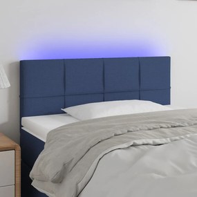 Testiera A Led Blu 90x5x78/88 Cm İn Tessuto /