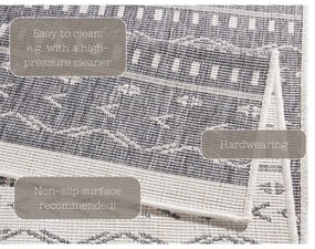 Tappeto da esterno grigio e crema , 150 x 80 cm Kuba - NORTHRUGS